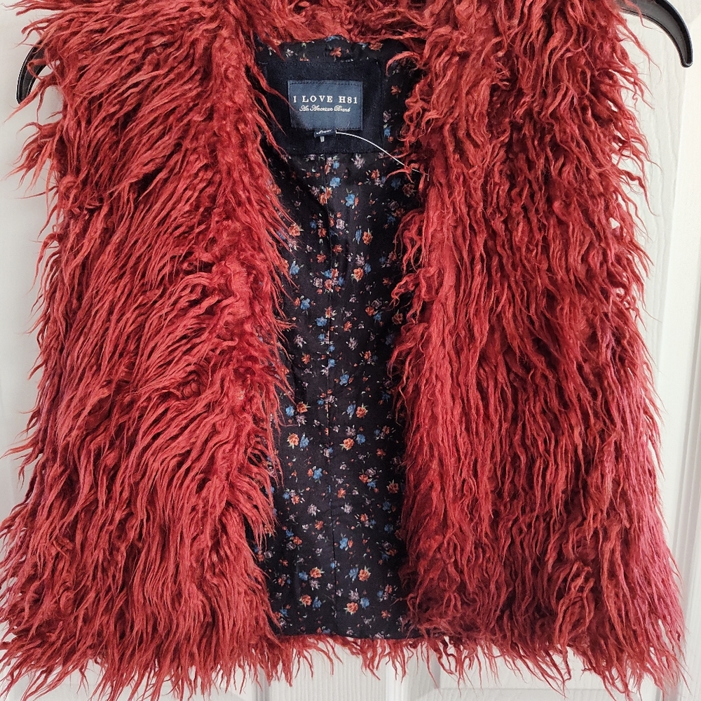 Faux fur vest